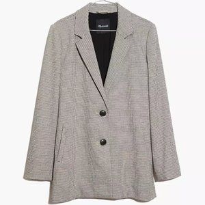 Madewell Dorset Blazer in Houndstooth- Womens' Size S